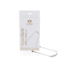Tongue cleaner, silver-plated