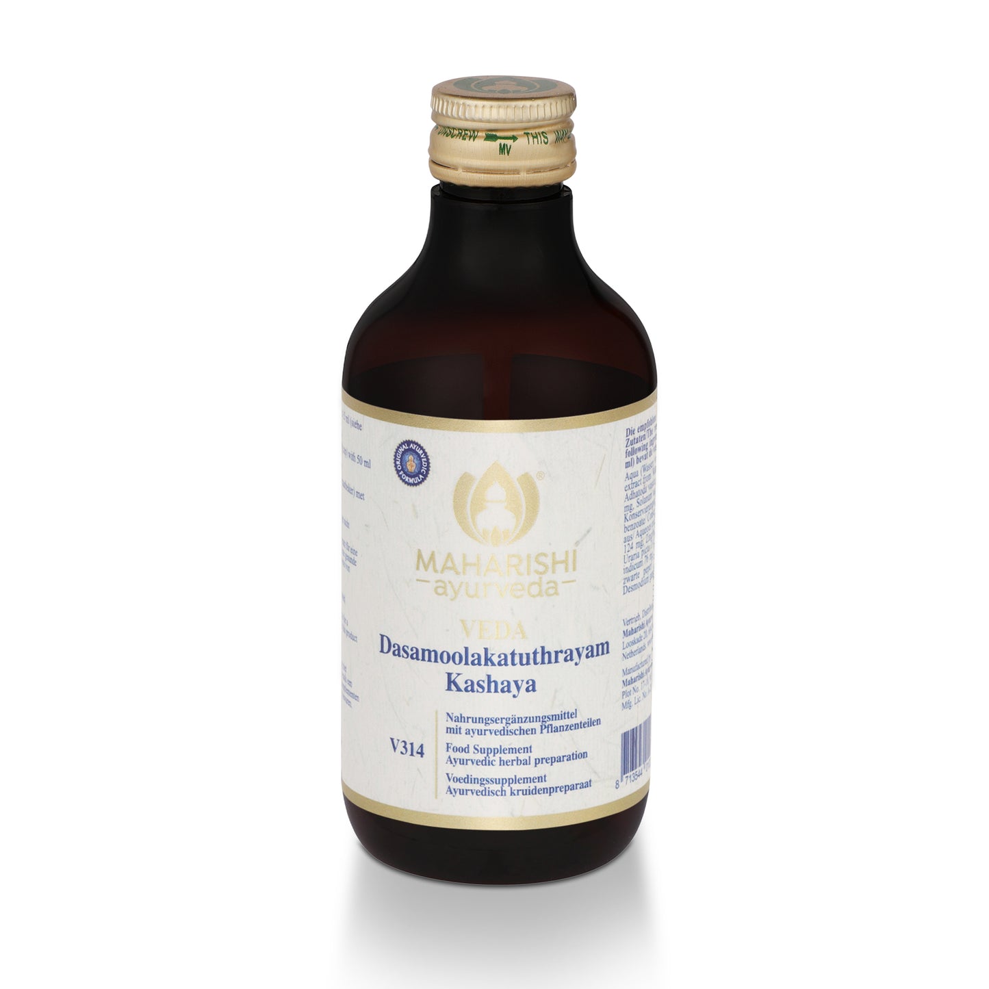 Dasamoolakatuthrayam Kashaya V314 – Complément alimentaire ayurvédique aux herbes