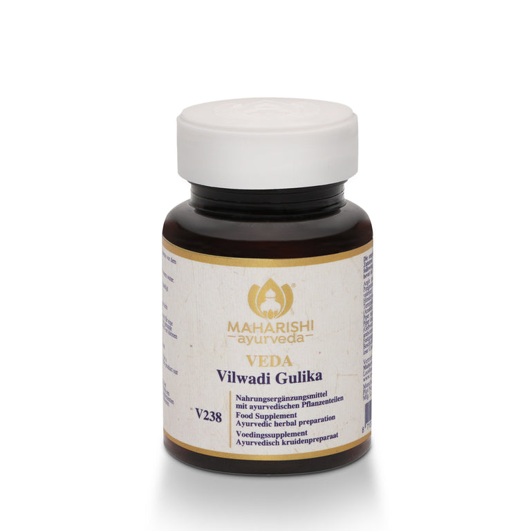 Vilwadi Gulika V238 – Ayurvedic dietary supplement with herbs