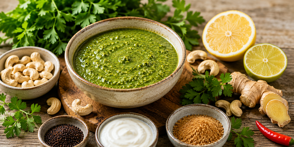 Cashew Petersilien Chutney