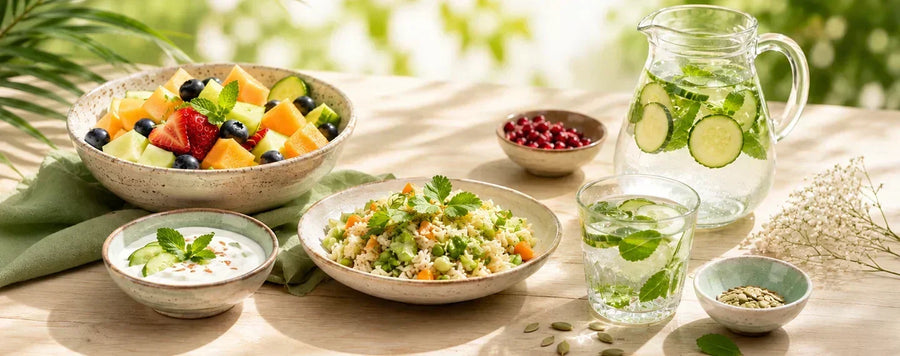 Die besten Sommerlebensmittel im Ayurveda: leicht, kühlend und gut verdaulich