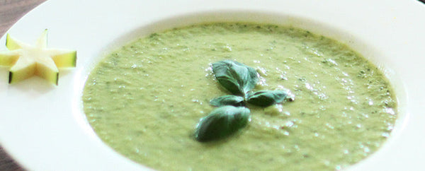 Zucchini-Basilikum-Cremesuppe