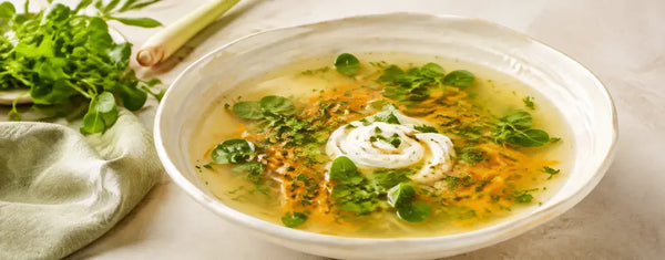 Leichte Brunnenkressesuppe