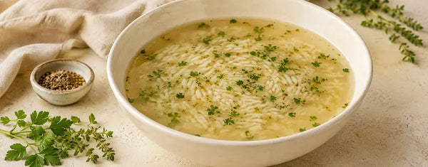 Leichte Reissuppe