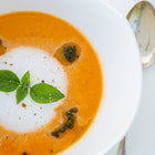 Tomaten-Kokosschaumsüppchen