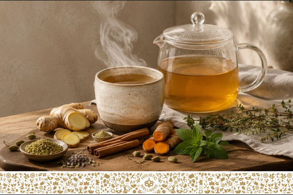 Wie Ayurveda-Kräuter und Gewürze im Tee verwendet