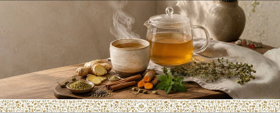 Wie Ayurveda-Kräuter und Gewürze im Tee verwendet