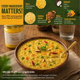 Gelbe Linsen –Multi-Hirse Khichdi