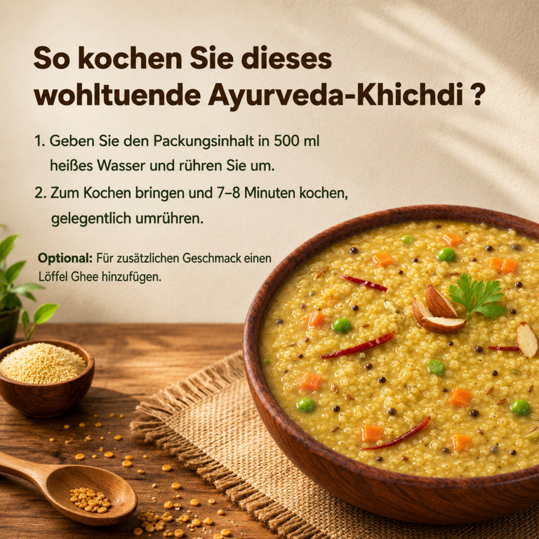 Gelbe Linsen –Multi-Hirse Khichdi