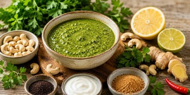 Cashew Petersilien Chutney