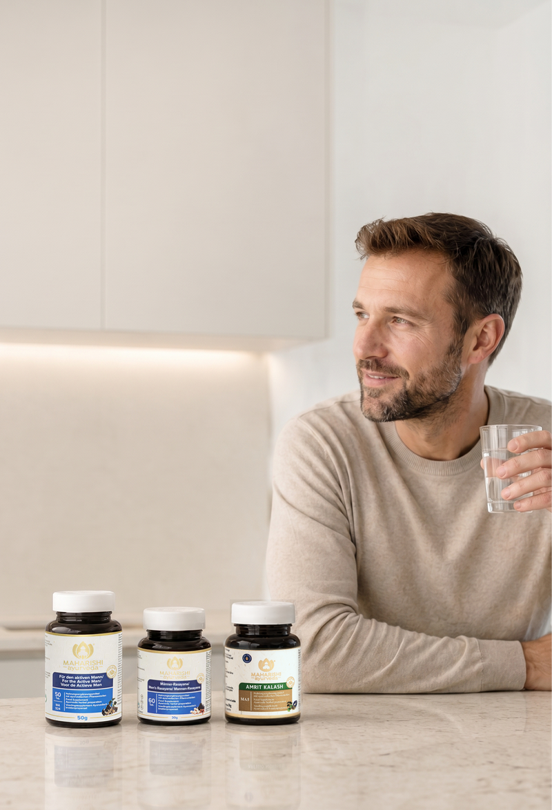 <h1>Ayurvedische Formulierungen, speziell auf Männer zugeschnitten.  </h1>