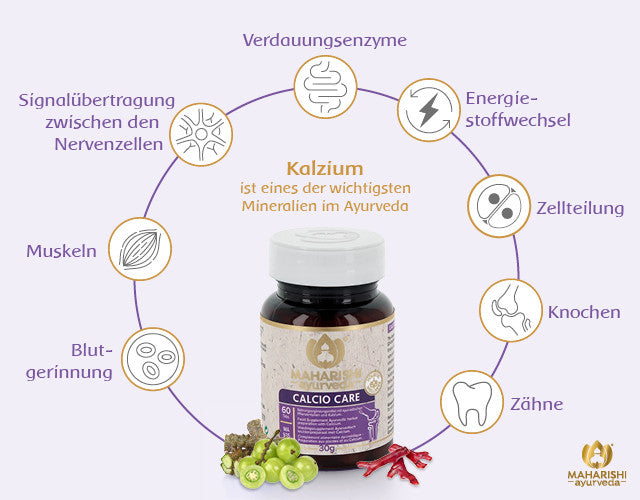 Calcio Care MA 925 – Ayurveda Nahrungsergänzung mit Kalzium und Kräutern