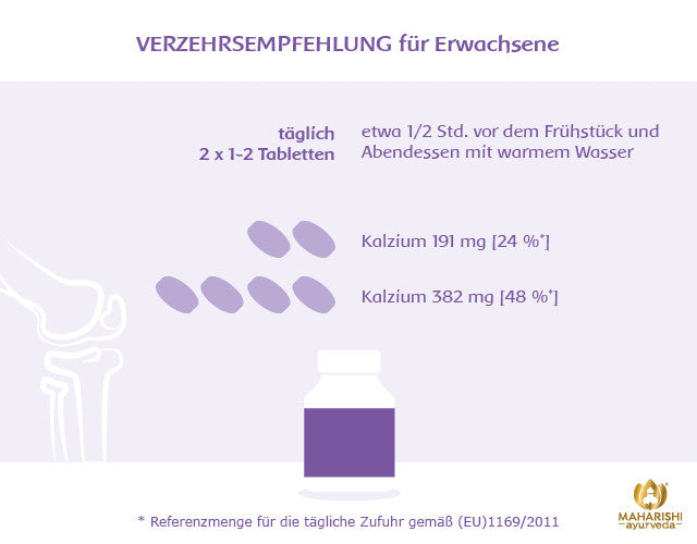 Calcio Care MA 925 – Ayurveda Nahrungsergänzung mit Kalzium und Kräutern