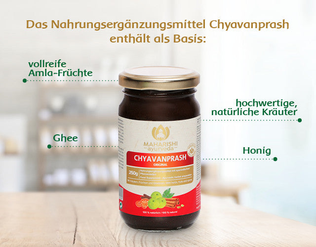 Original Chyavanprash 450 g<br>Nahrungsergänzungsmittel mit ayurvedischen<br>Pflanzenteilen