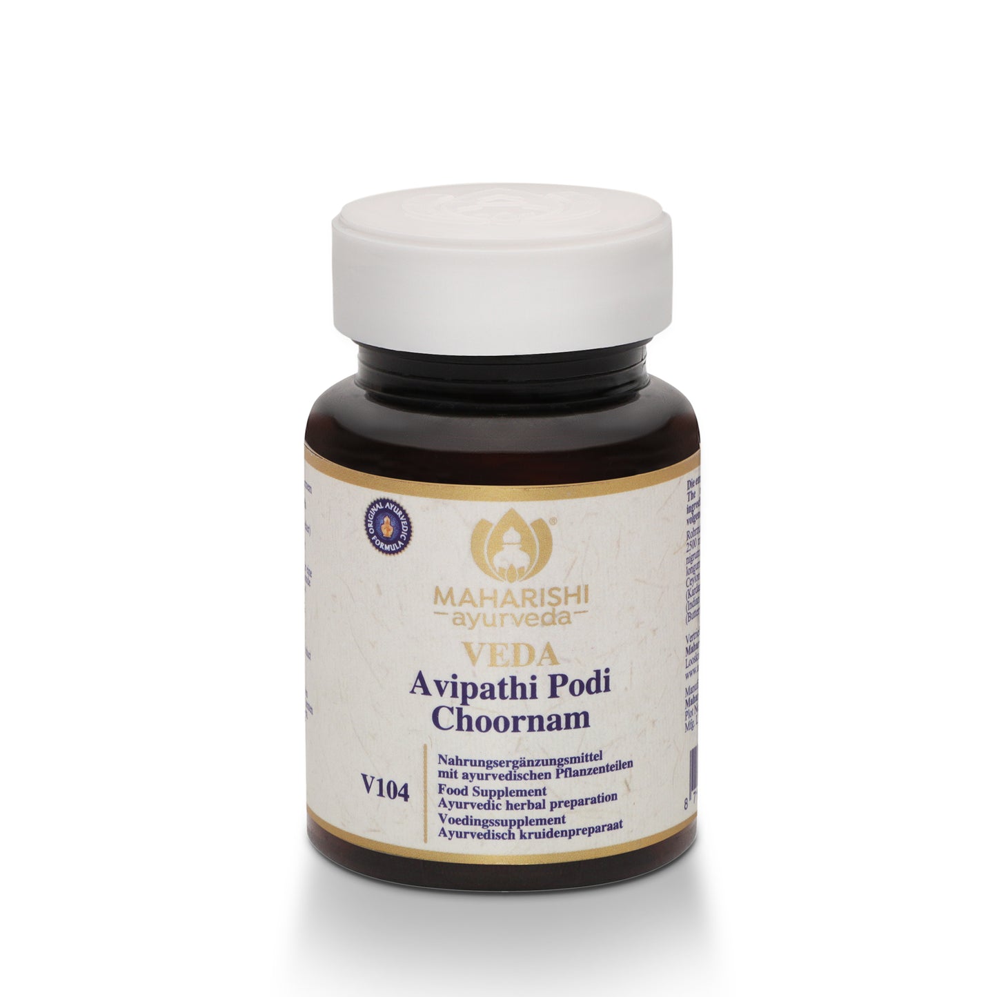 Avipathi Podi Choornam V104 – Complément alimentaire ayurvédique aux herbes