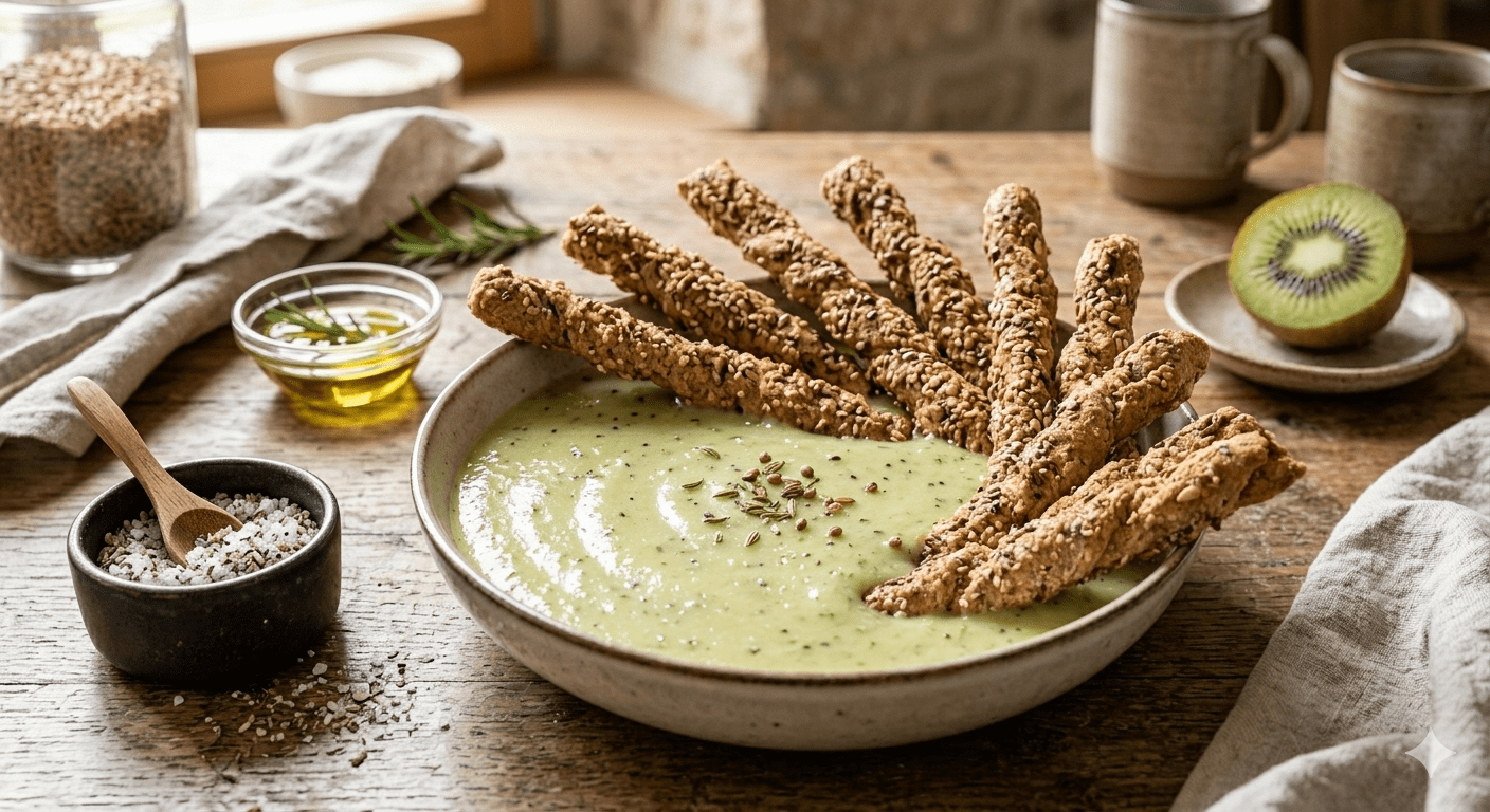 Zubereitung Kawasakinaki Kiwi-Cremesauce