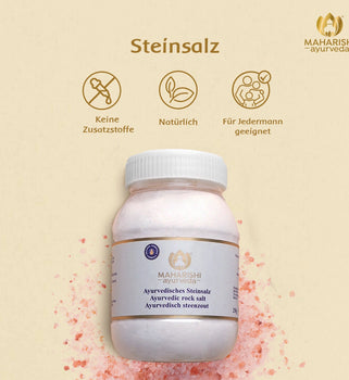 Maharishi Ayurveda Steinsalz im Produktglas